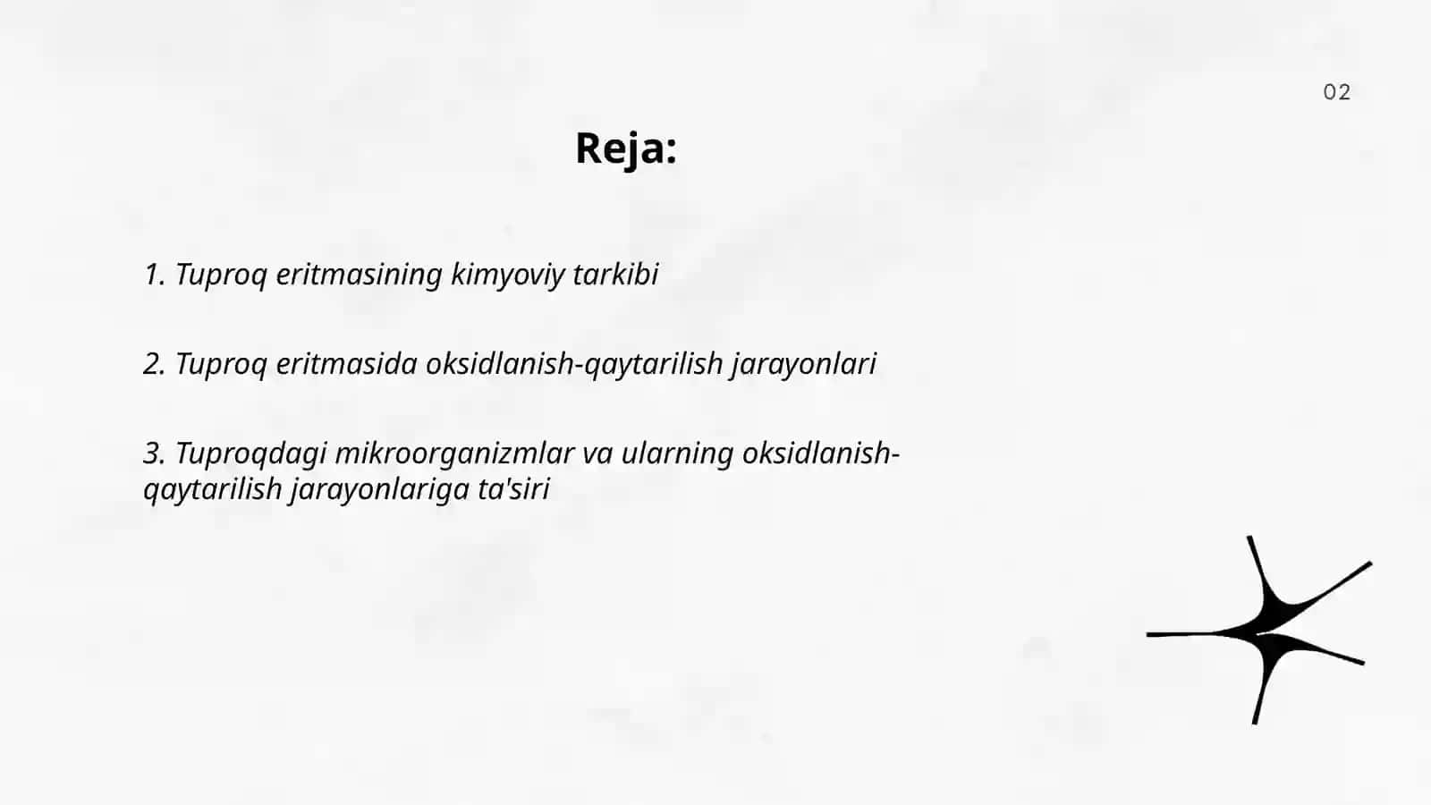 Tuproq eritmasining kimyoviy tarkibi 2