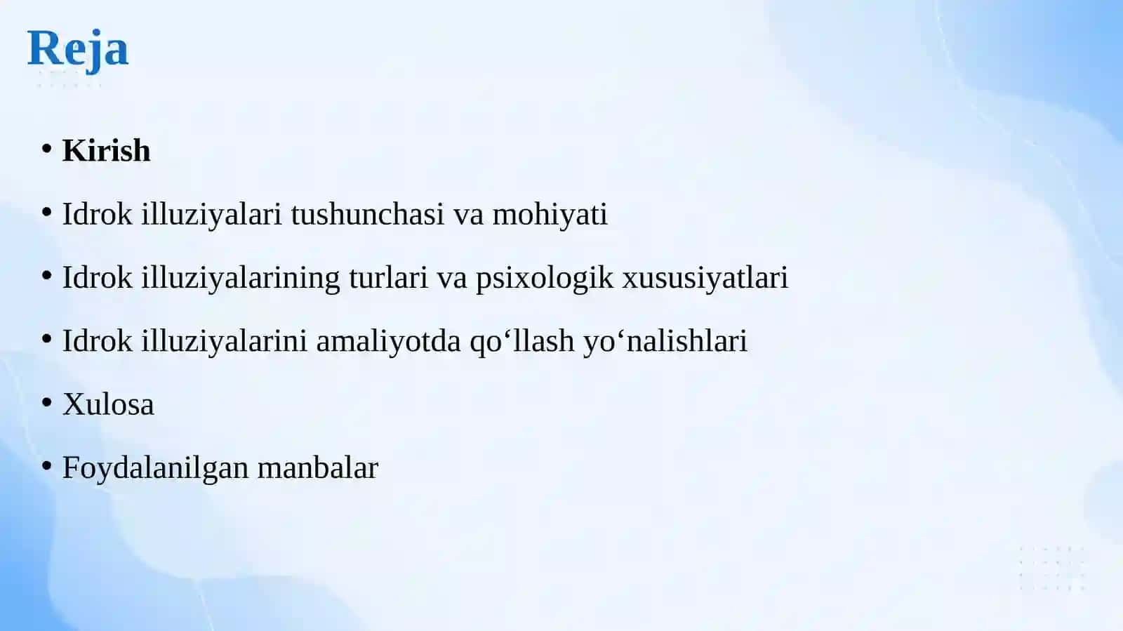 Idrokilluziyalar va ularni amaliyotda qo‘llash 2