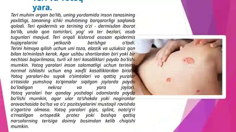 Yotoqyaralarigaqarshikurash:yotganbemorlarniparvarishqilishasoslari 2