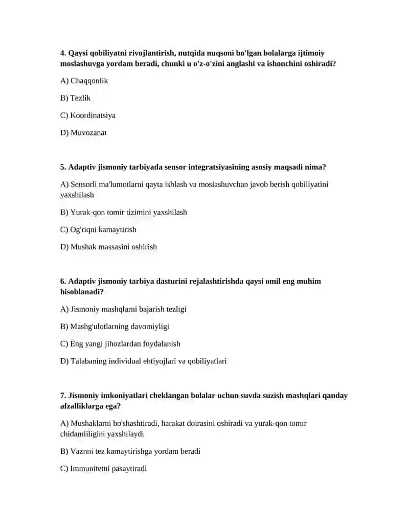 Adaptiv jismoniy tarbiyada jismoniy qobilyatlarni rivojlantirsh 2