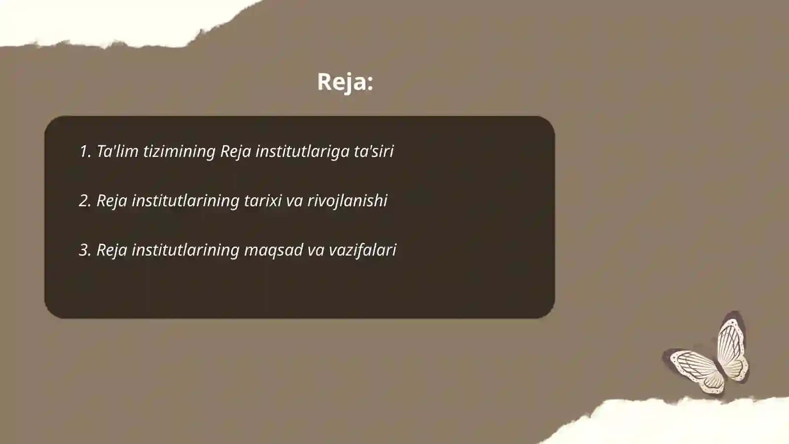 Reja institutlari 2
