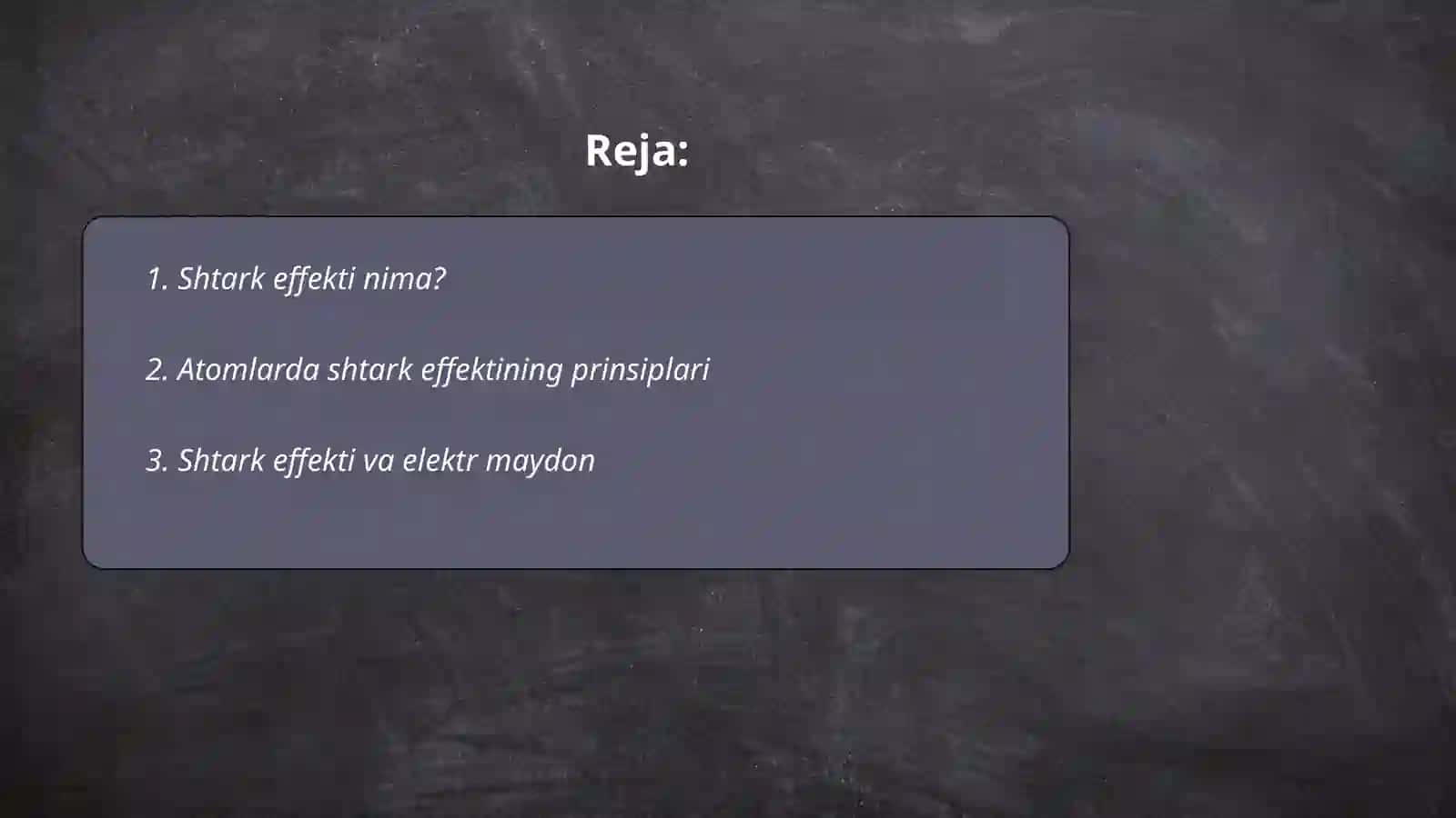 Shtark effekti 2