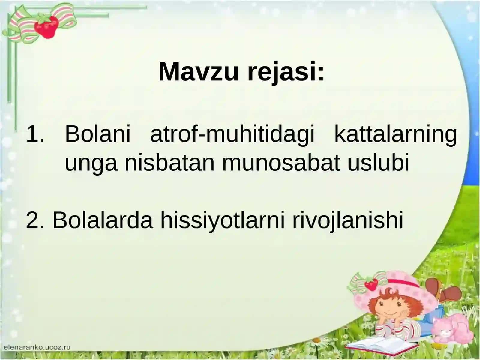 Bolalarning hissiy sohasini rivojlantirishga yaqin ijtimoiy muhitning ta'siri 2