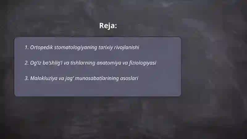 Ortopedik stomatologiya asoslari 2