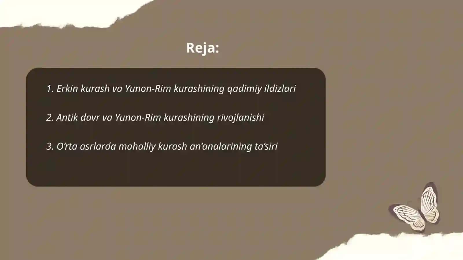 Erkin kurash va Yunon-rim kurashining rivojlanish tarixi 2