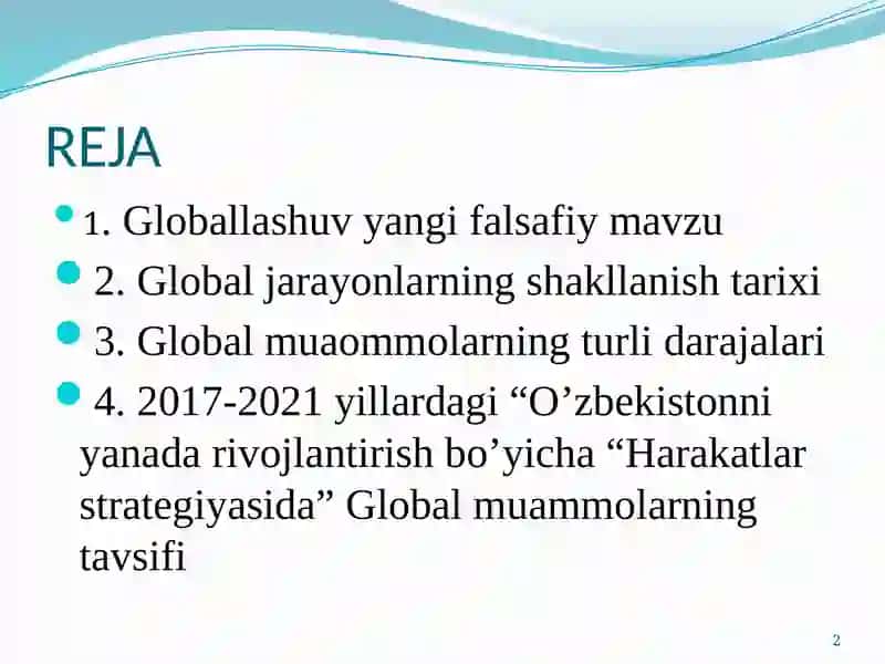 Globallashuv va barqaror taraqqiyot falsafasi 2