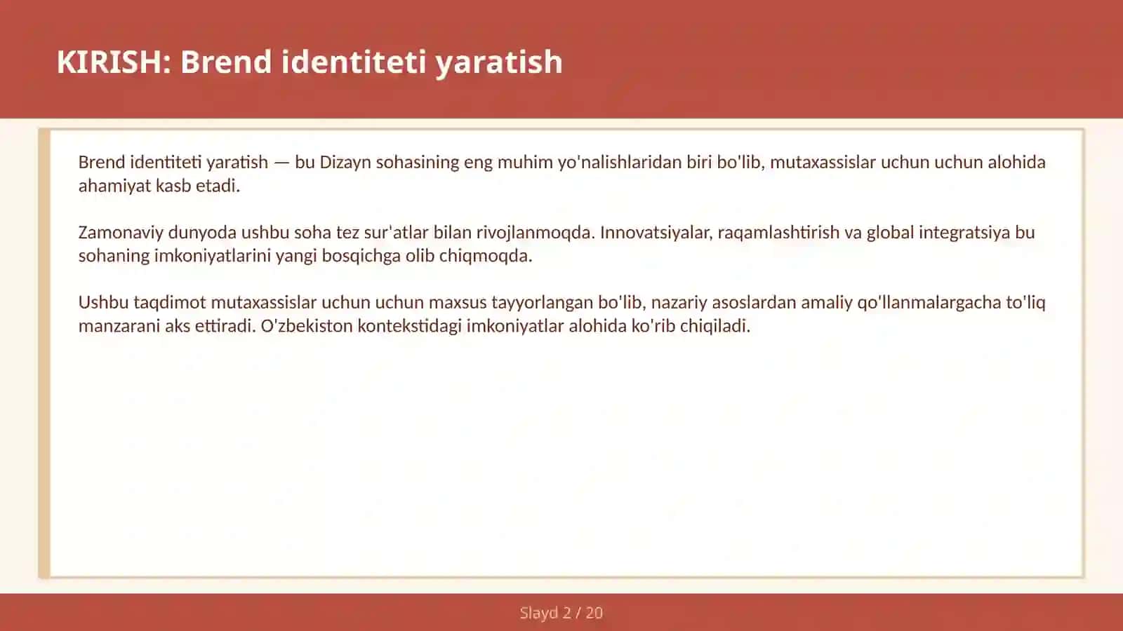 Brend Identiteti Yaratish 2
