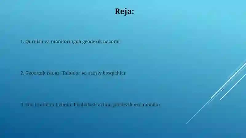 Geodezik ishlar: Talablar va asosiy bosqichlar 2