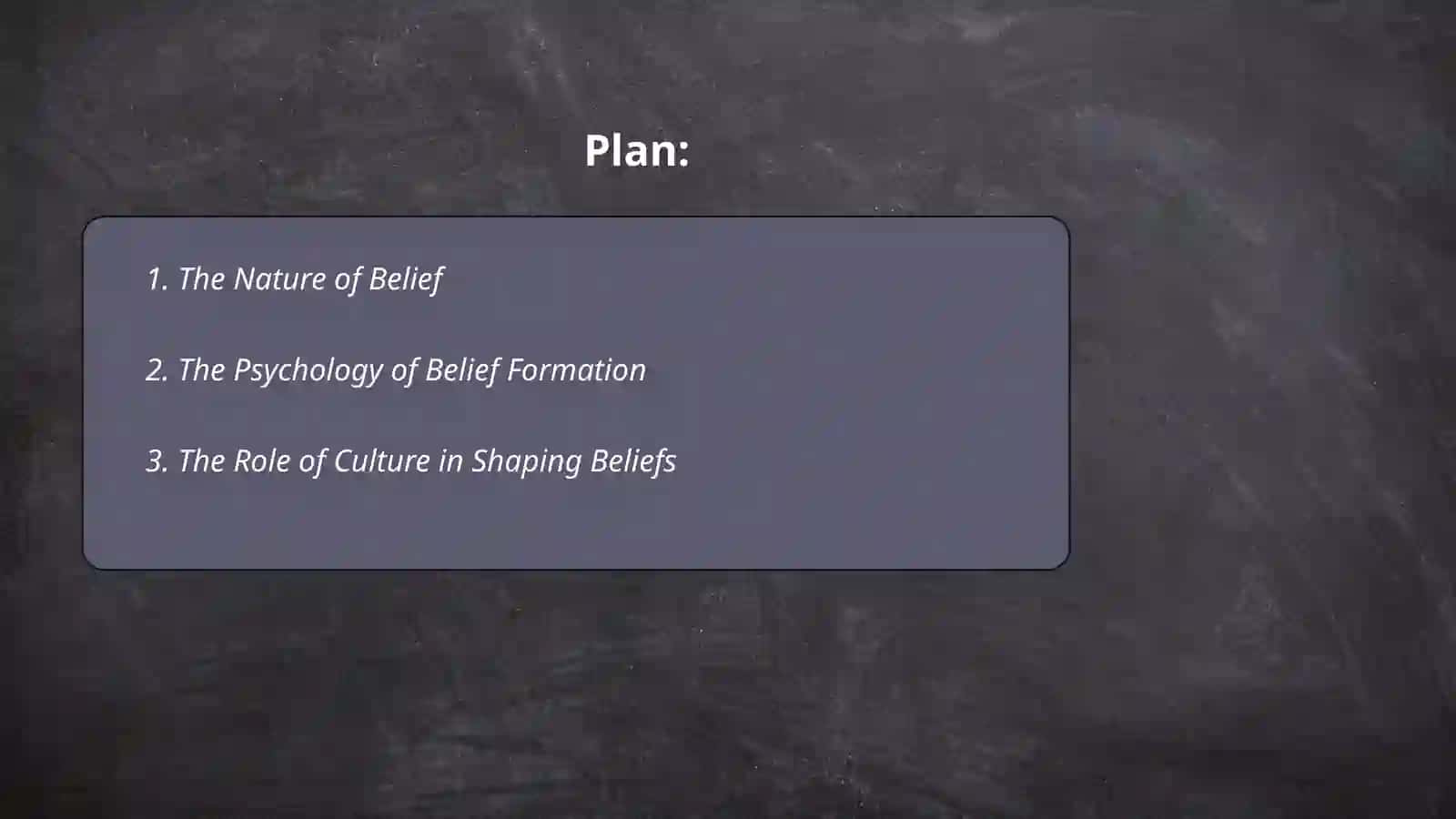 Believe and opinions 2