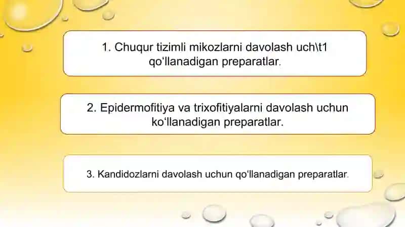 Antibakterial va immunosupressiv DV ko‘p qo‘llanishi 2