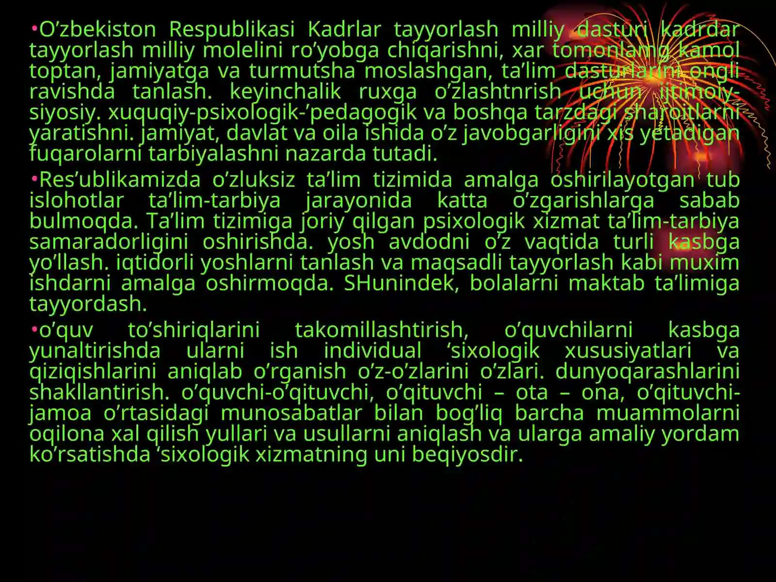 Psixologik xizmatning tashkil qilinishi va uning vazifalari 2