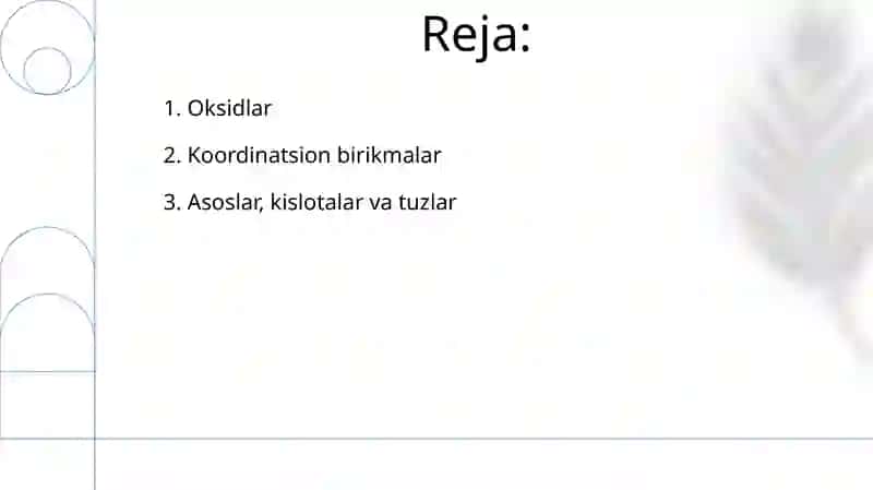 Anorganik kimyo eng muhim siniflari 2