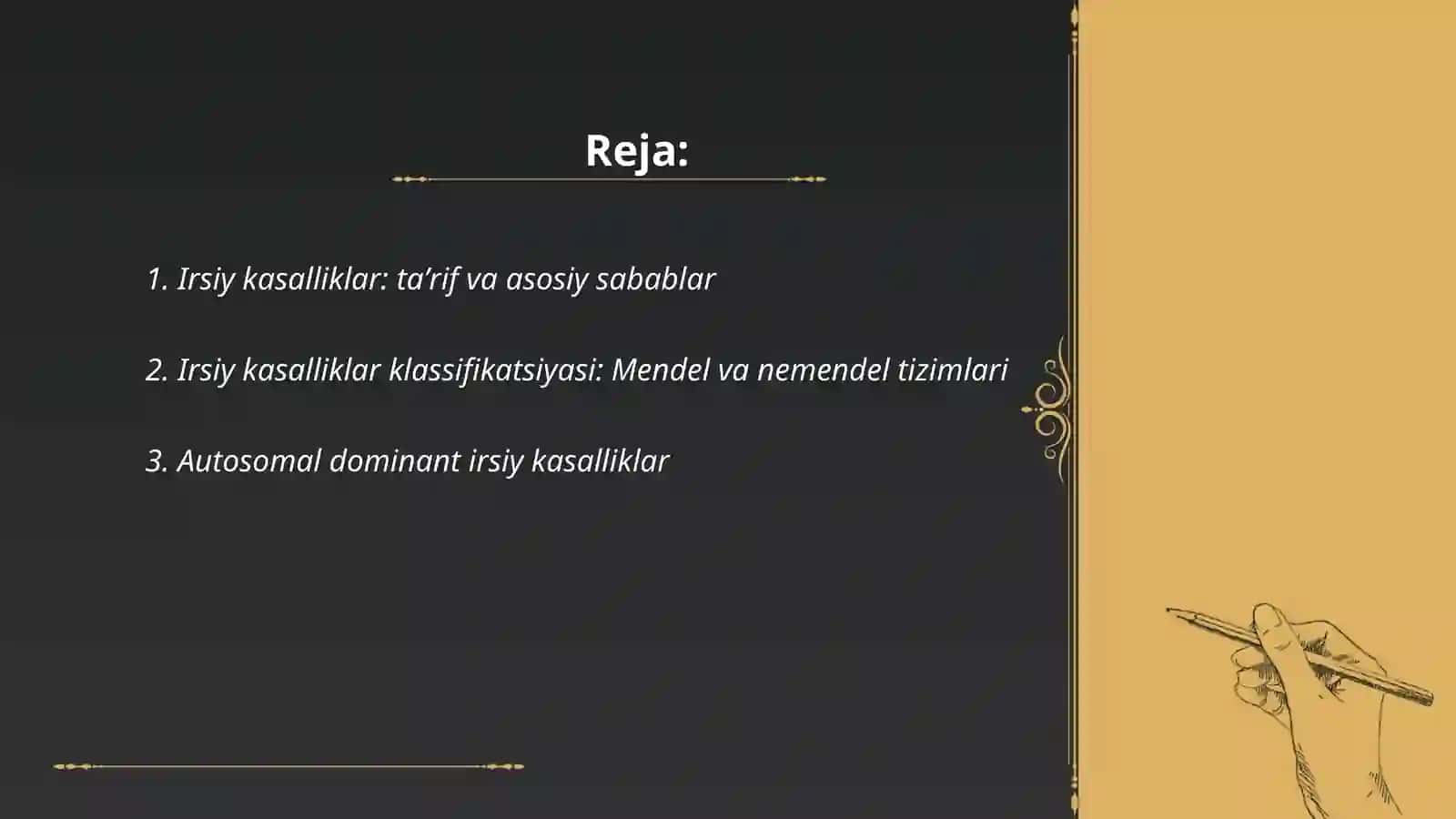 Irsiy kasalliklar 2