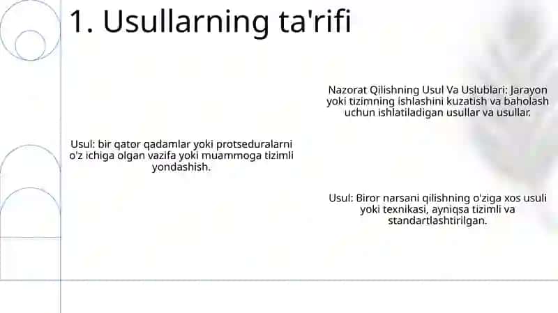 Nazorat Qilishning Usul Va Uslublari 2