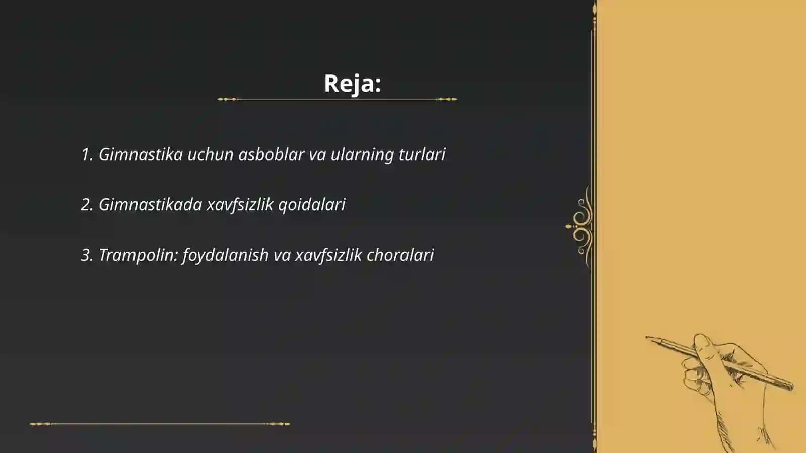 Gimnastika uchun asboblar va ularning turlari 2