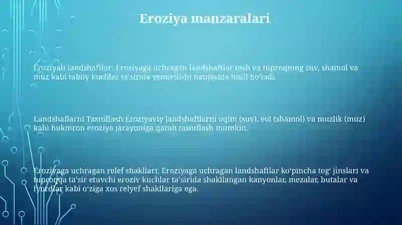 Landshaflarni Tasniflash 2