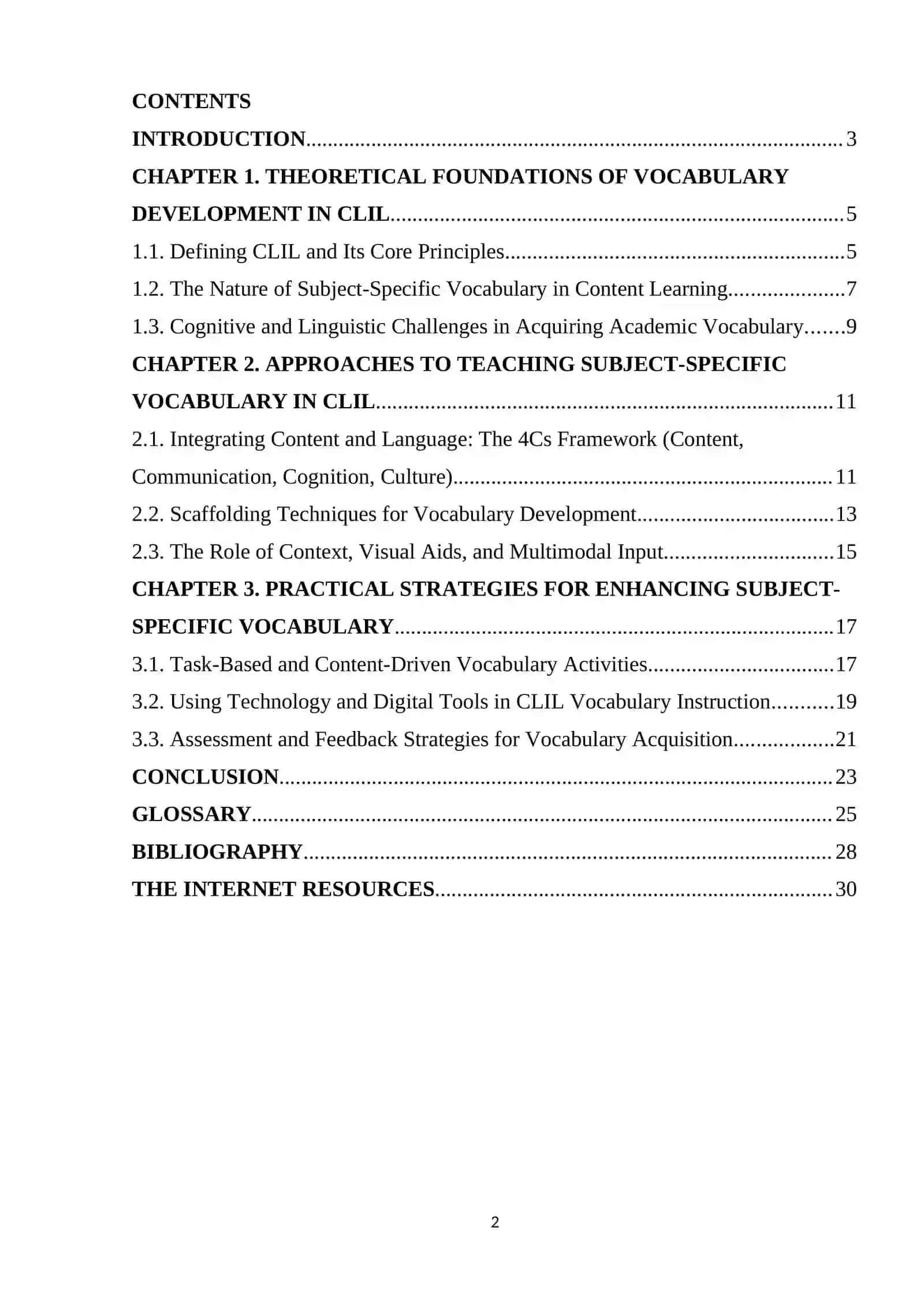 THEORETICAL FOUNDATIONS OF VOCABULARY DEVELOPMENT IN CLIL 2