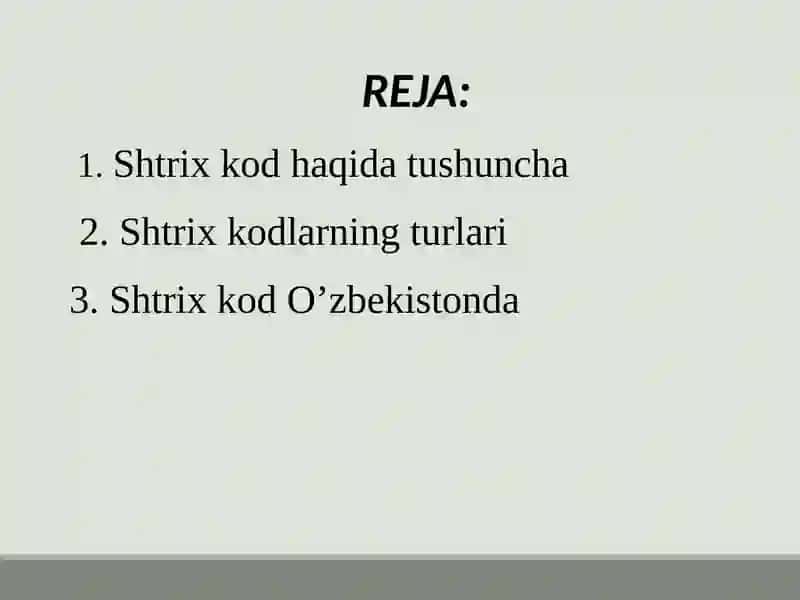 Shtrix kodlariga asoslangan axborot texnologiyalari 2