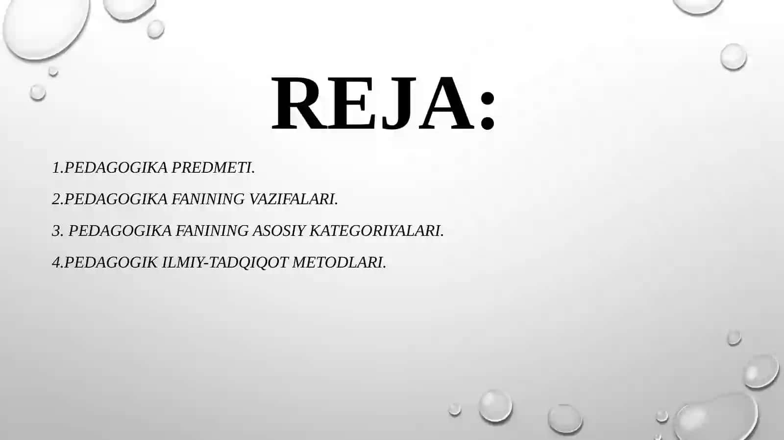 Boshlang’ich ta'lim pedagogikasi fanining predmeti maqsadi vazifalari 2