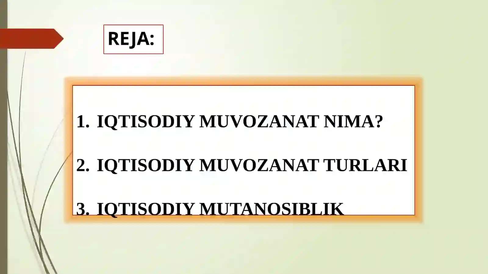 Iqtisodiy muvozanatning mazmuni va tarkibiy tuzulishi 2