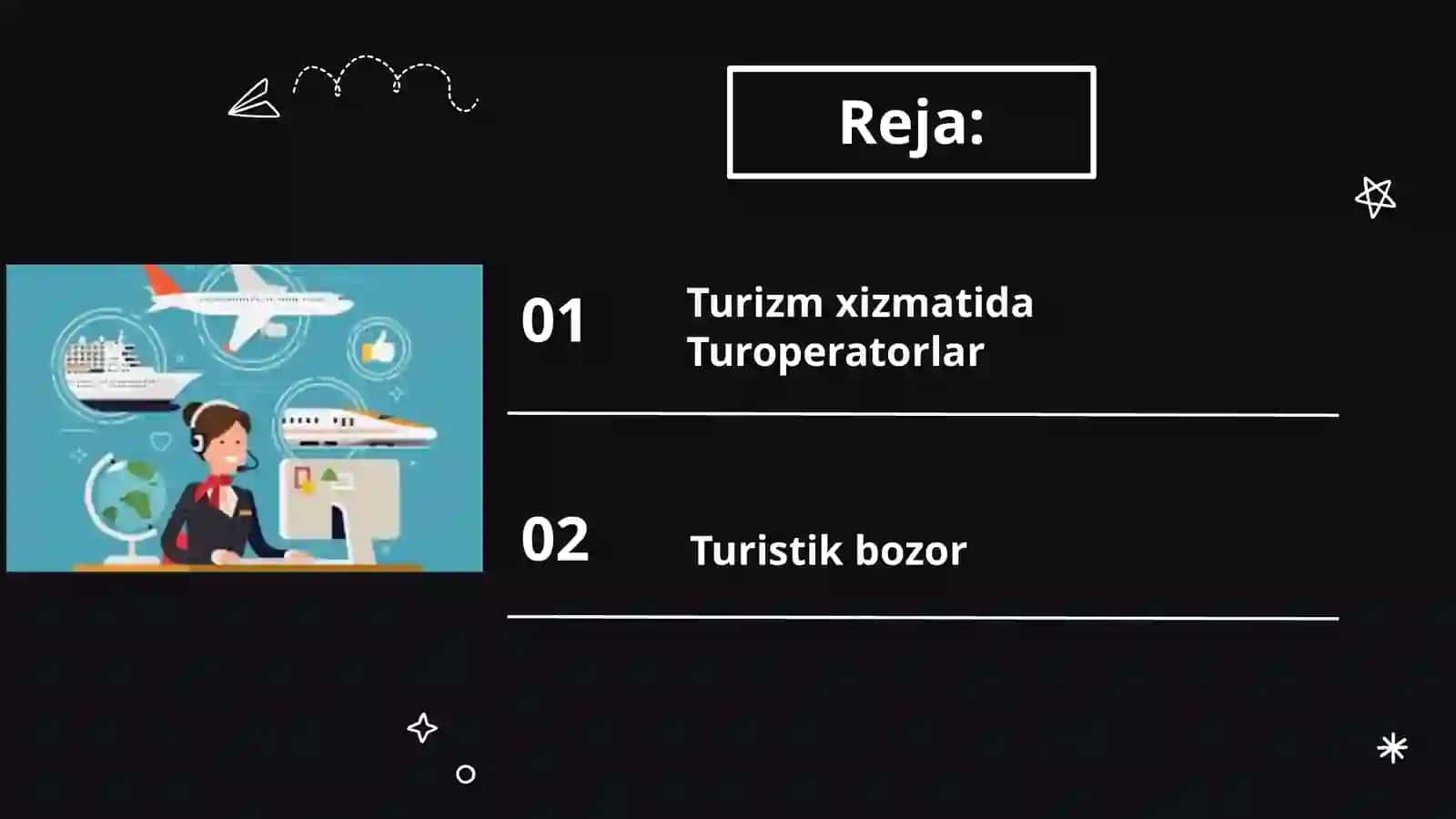 Turoperatorlik biznesini rivojlantirishning tashkiliy asoslari 2