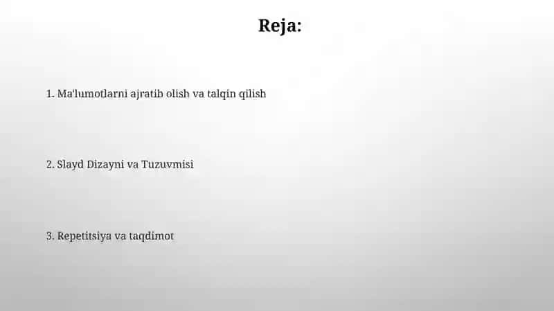 Matn tarkibi bo'yicha ilmiy maruza tayyorlash 2