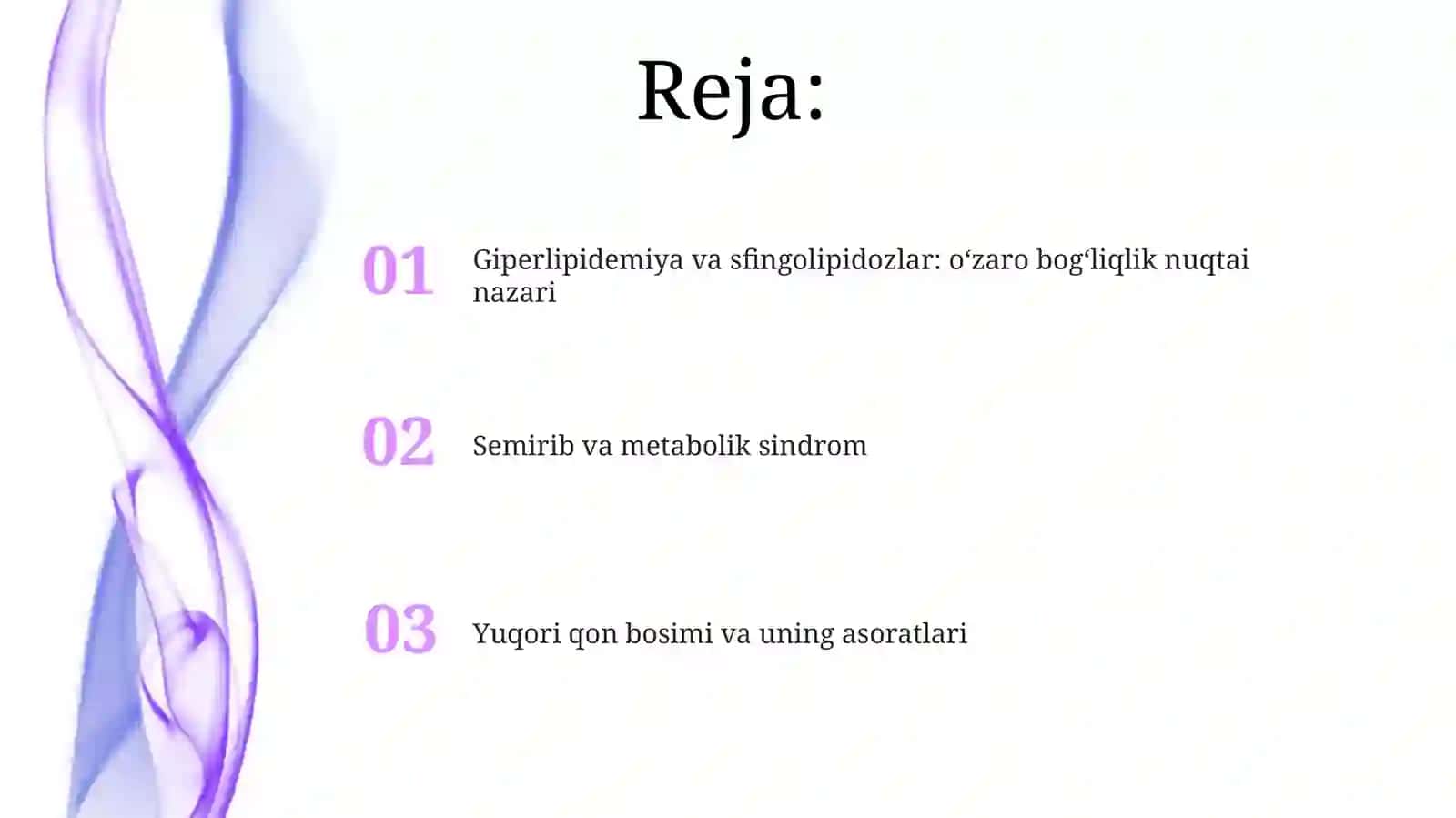 Giperlipidemiya va sfingolipidozlar: oʻzaro bogʻliqlik nuqtai nazari 2
