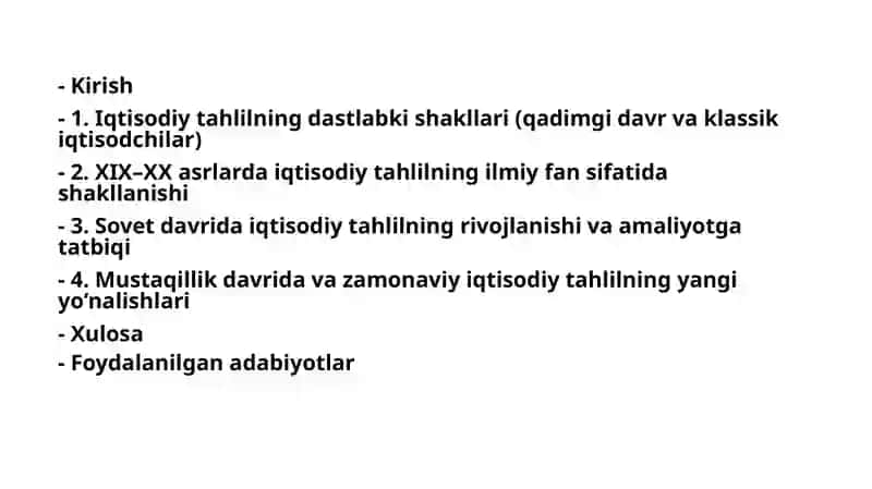 Iqtisodiy tahlilning fan sifatida rivojlanish bosqichlari 2