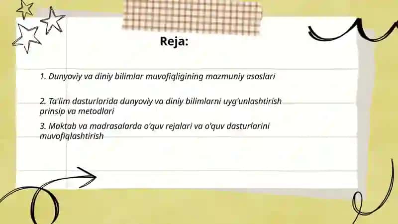 Dunyoviy va diniy bilimlarni mutanosibligini taʼminlashning ahamiyati 2