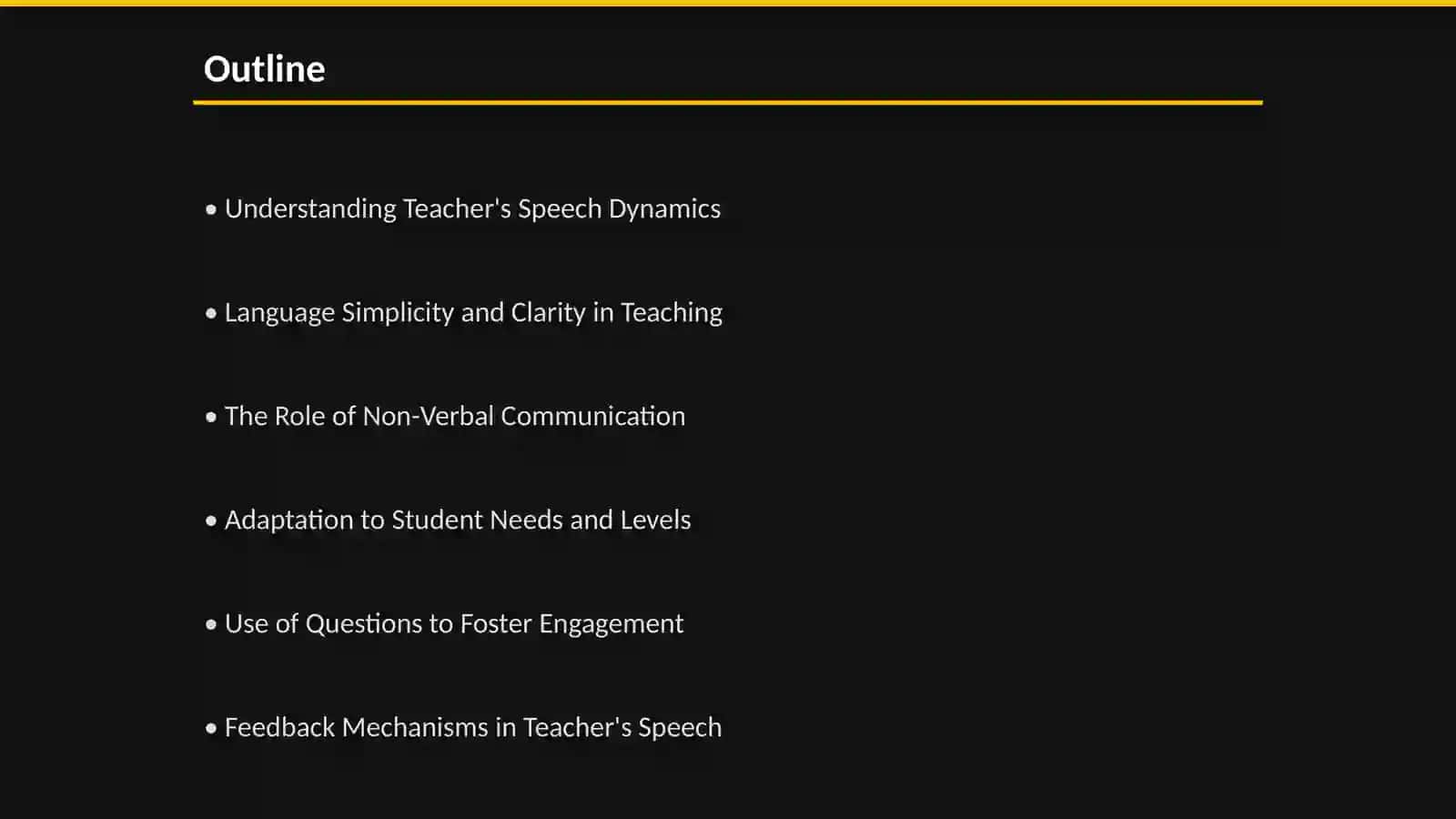 Specific Features of a Teacher’s Speech 2