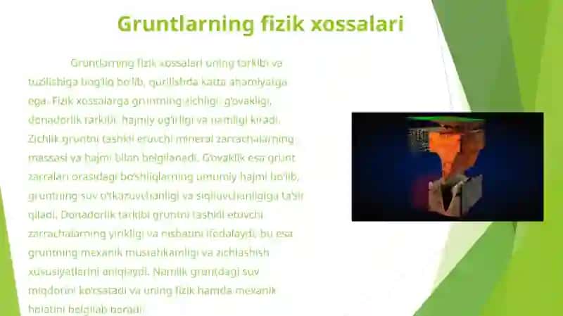 Gruntlarning asosiy xossalari 2