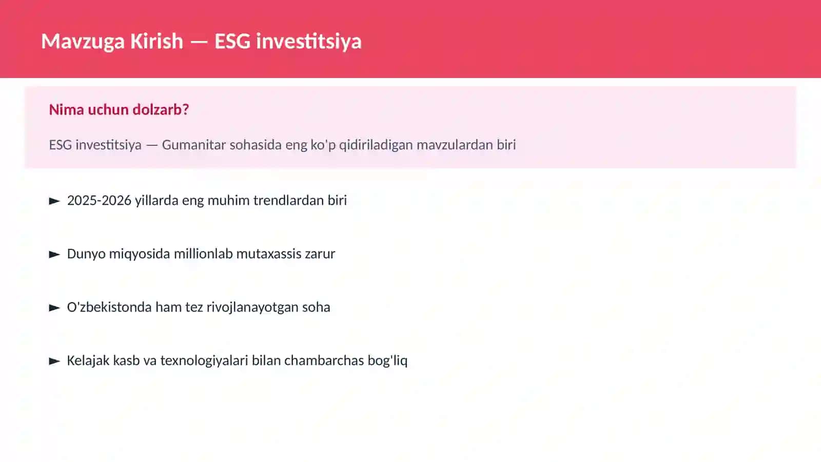 ESG investitsiya 2