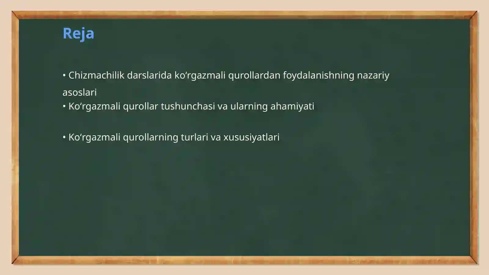 Chizmachilik darslarida koʻrgazmali qurollarni tayyorlash va ulardan foydalanish usullari 2