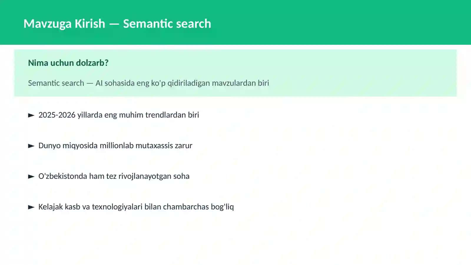 AI | NLP TABIIY TIL QAYTA ISHLASH 2