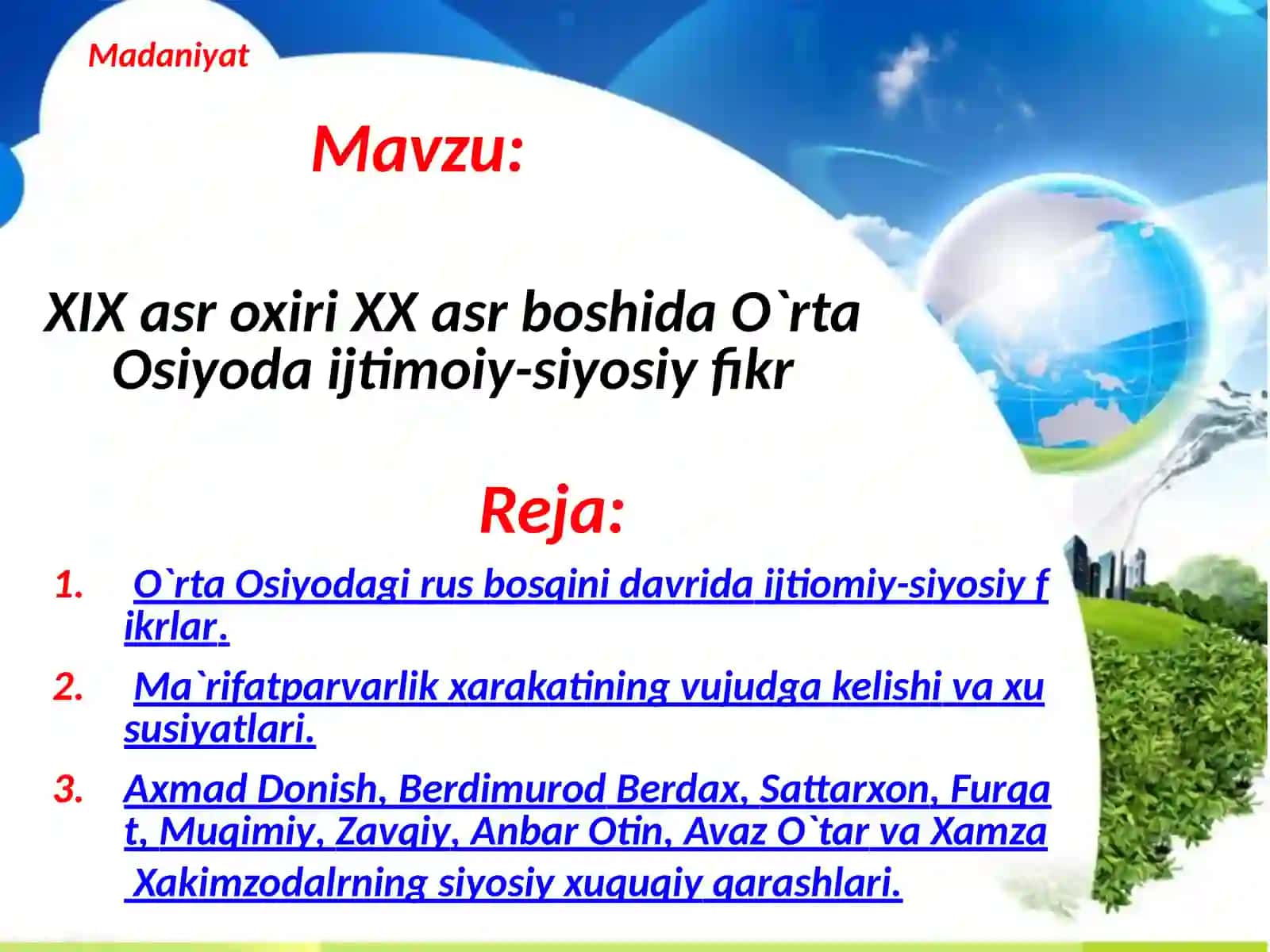 O`rta Osiyoda O`rta Osiyo tarixida yangi davr boshlandi 2