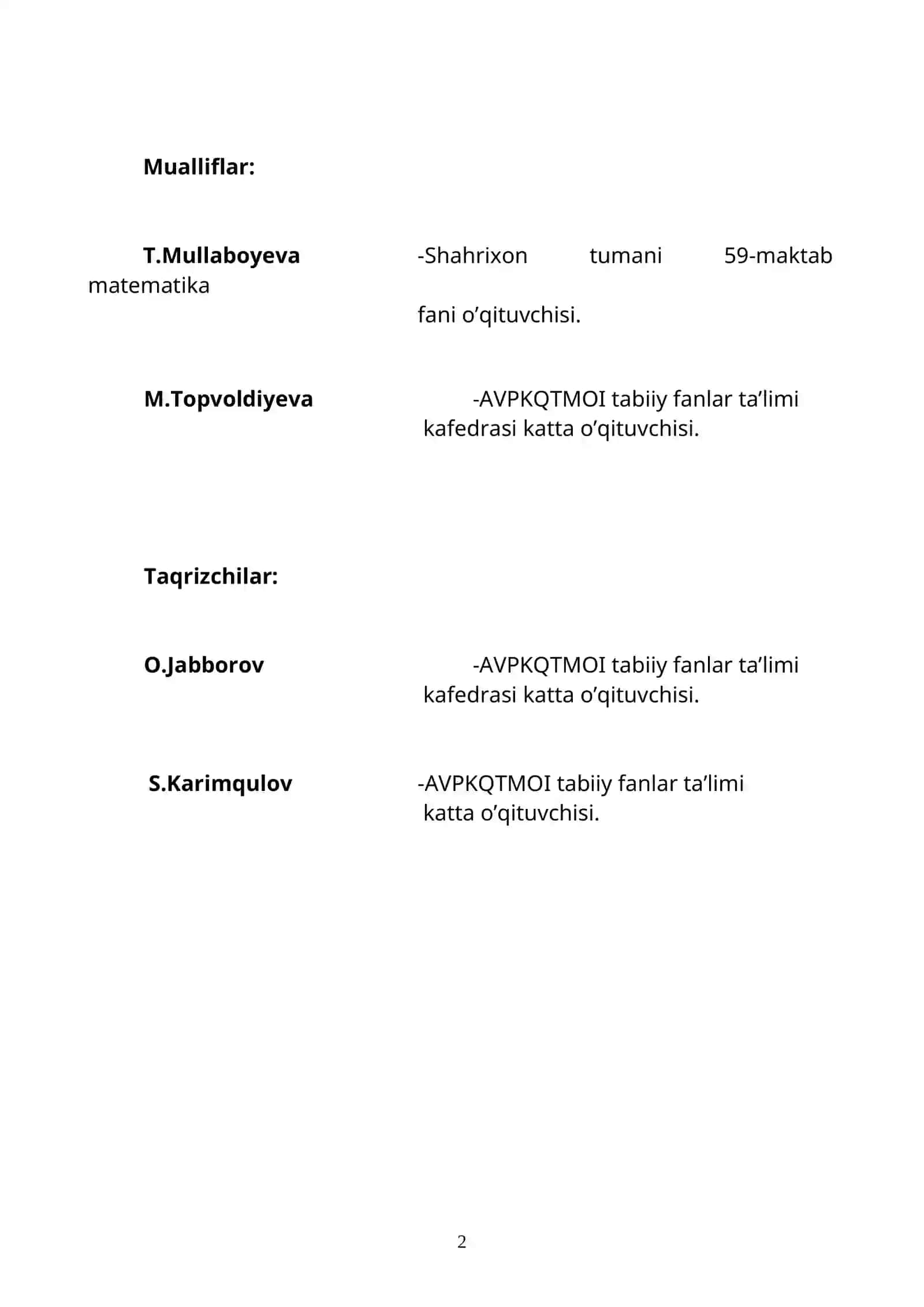 Matematika darslarida ilg’or pedagogik texnologiyalardan foydalanish usullari 2