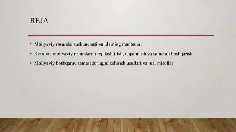 Molyaviy Resuslarni Boshqarish 2
