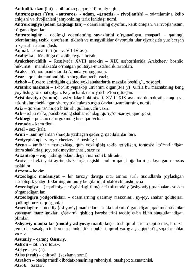 Tarixdan Asosiy tushuncha va tamoyillar 2
