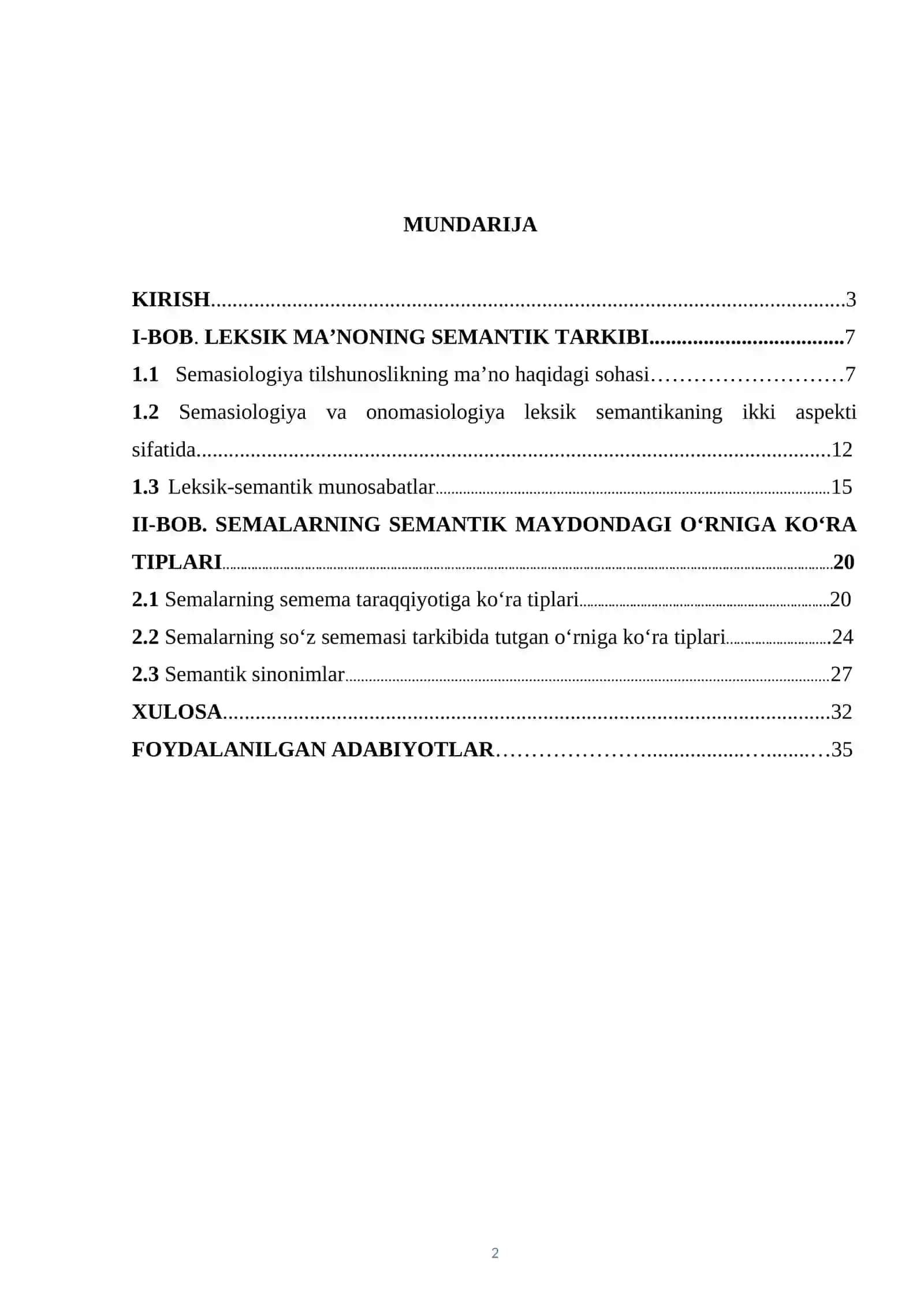 O’zbek tilshunosligidagi semema va sema munosabati talqini 2