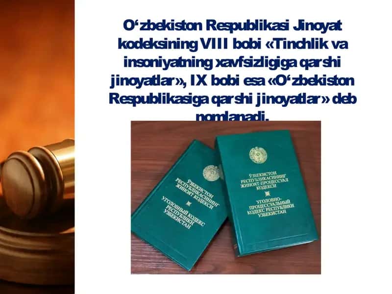 Tinchlik va xavfsizlikka qarshi jinoyatlar 2