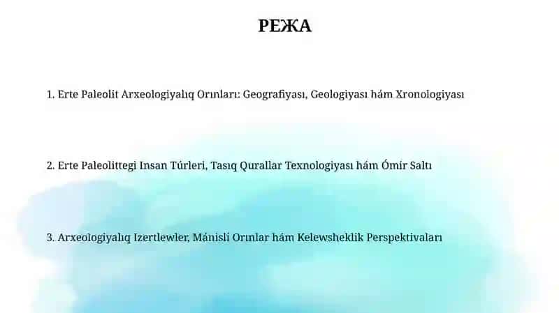 Paleolit dawiri arxeologiyaliq estelikleri 2