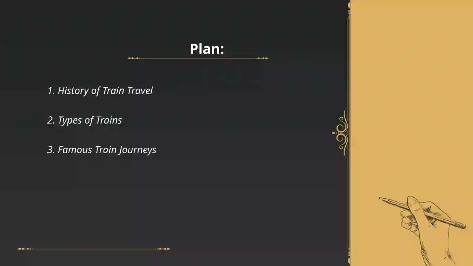 The train journey 2