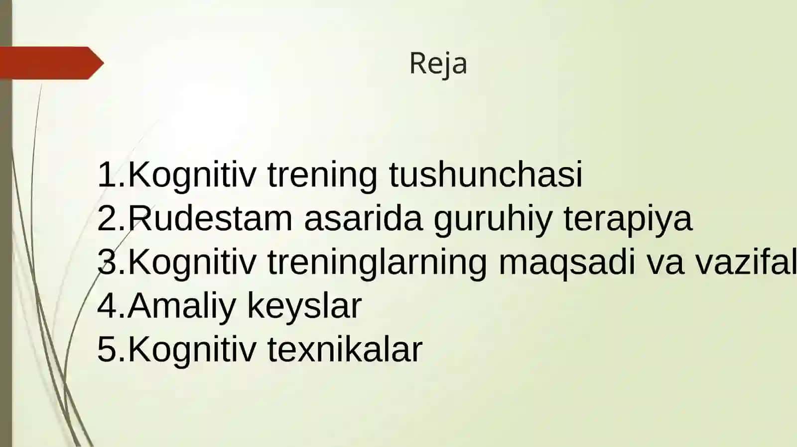 Kognitiv treninglar 2