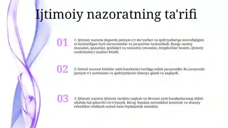 Sotsial Nazorat Kishilar Hatti-Harakatini Tartibga Solish 2