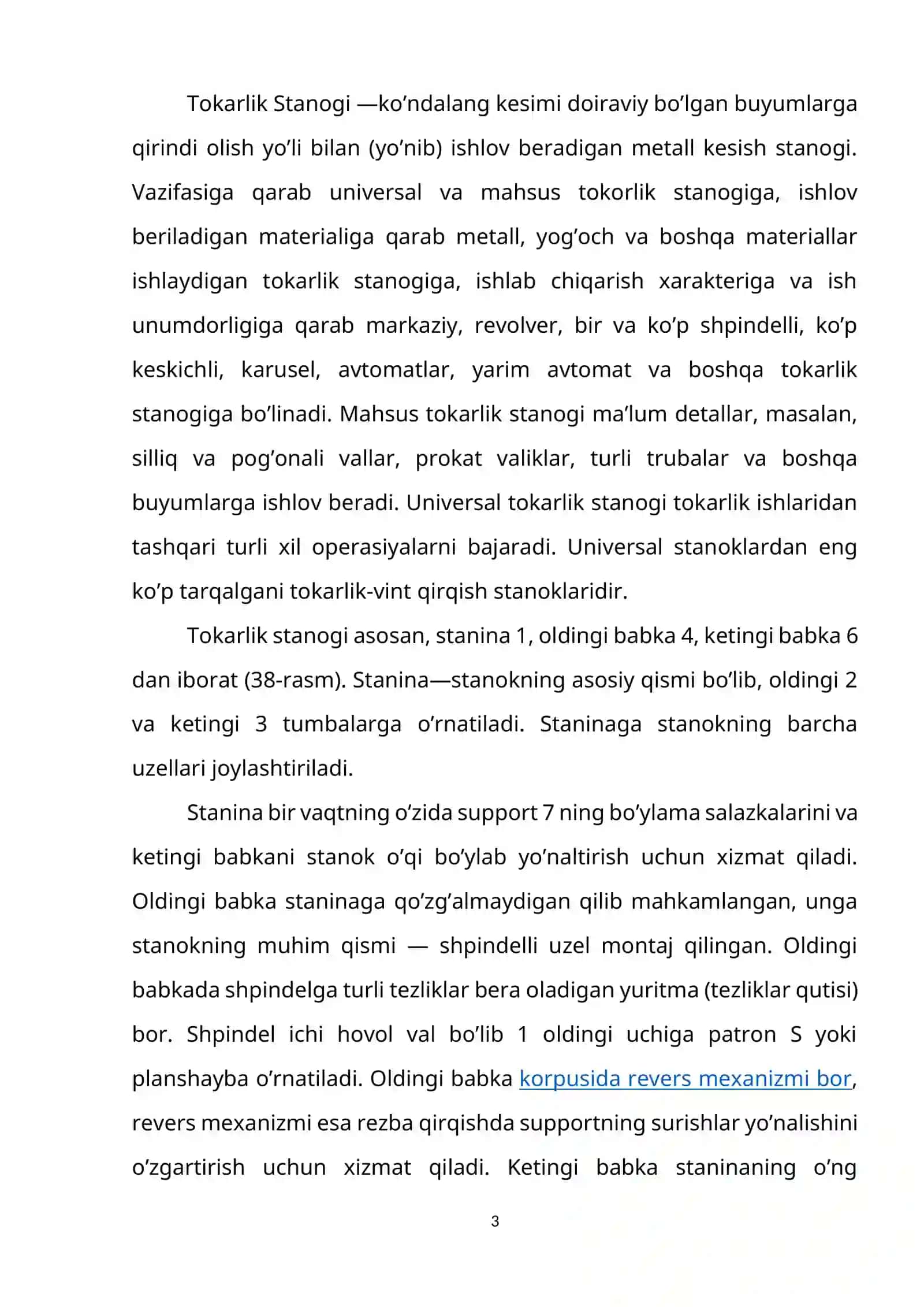 KESKICHLAR QO’LLANILISHI, TIPLARI, LOYIHALASH VA TAYYORLASHNI ALOHIDA XUSUSIYATLARI 2