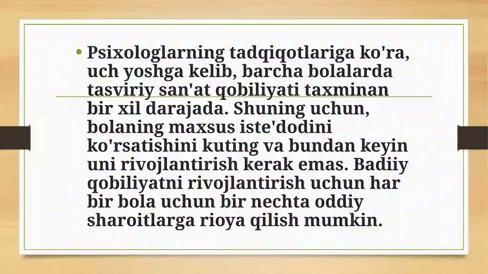 Bolalarda badiiy-ijodiy qobiliyatlarini rivojlantirish 2