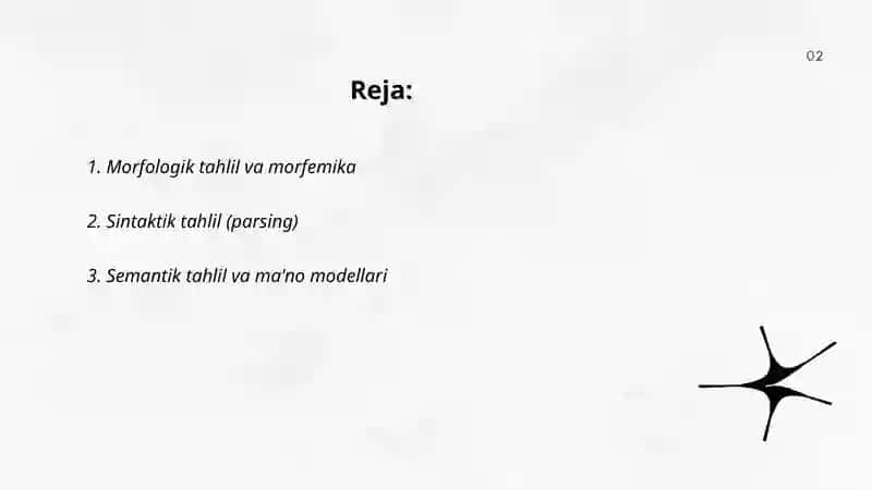 Kompyuter lingvistikasi fanining asosiy yo'nalishlari 2
