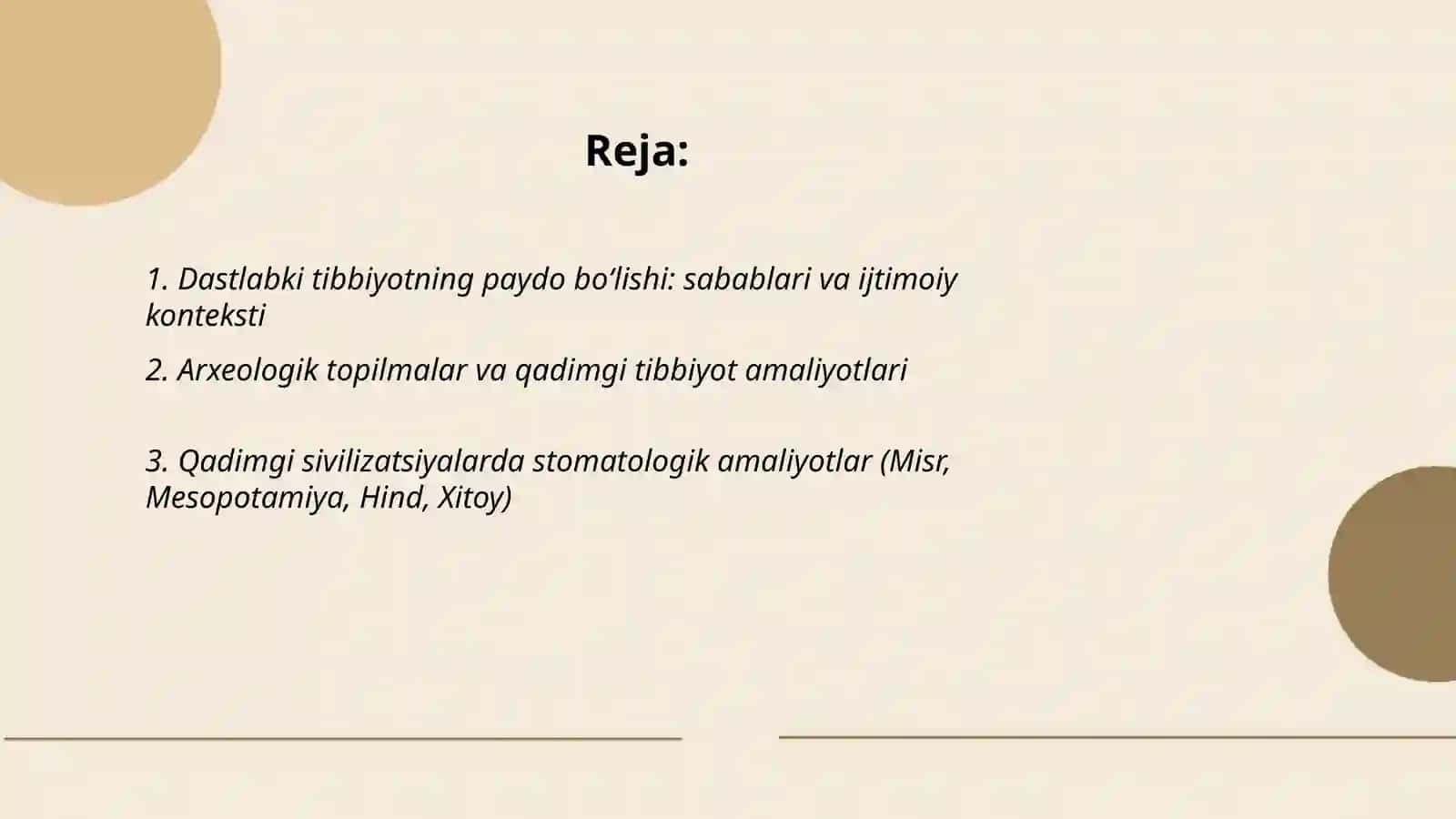 Dastlabki tibbiyotning paydo bo‘lishi va rivojlanishi 2