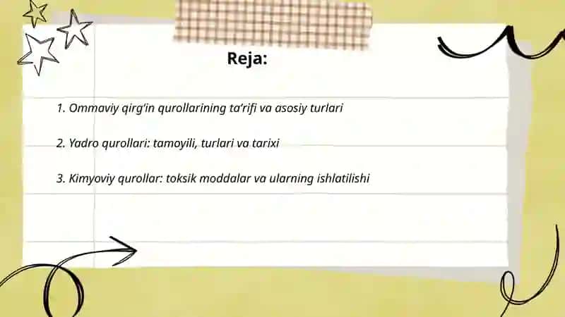 Ommaviy qirg‘in qurollari 2
