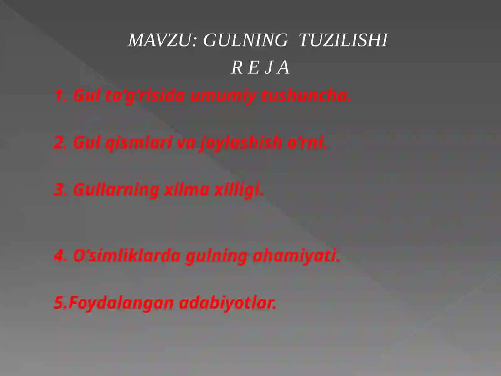 Botanika va O'simliklar Fiziologiyasi 2